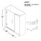 Anzzi Makata 60" x 72" Frameless Hinged Alcove Shower Door in Brushed Nickel SD-AZ8073-01BN - alternate 3